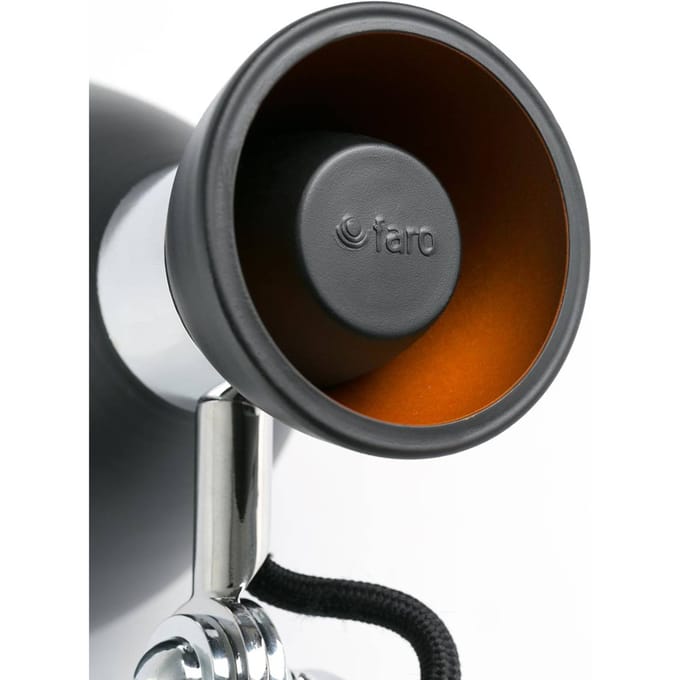 FARO BARCELONA Wandlamp Retro met schakelaar, zwart