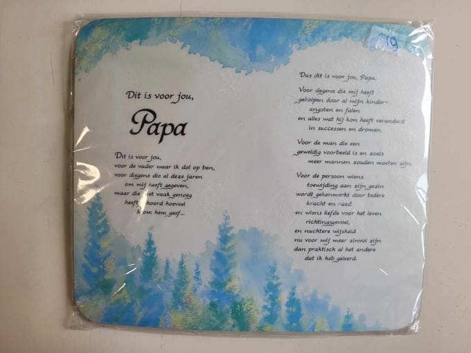 Muismat met prachtige tekst - Mousepad