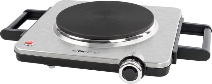 Clatronic EKP 3788 E- Enkele elektrische Kookplaat - RVS