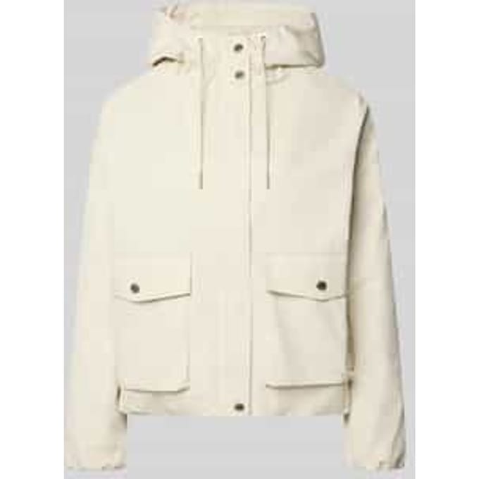 regular fit parka van katoenmix