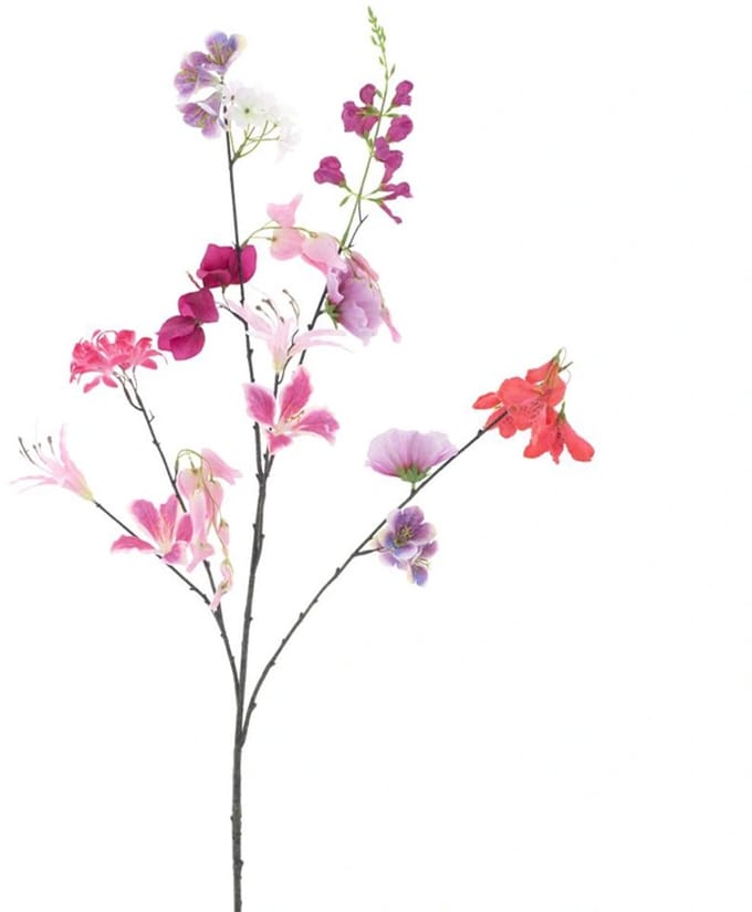 Kunstbloem Mixed Flower Roze - 119 cm