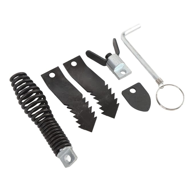 Ensemble de 6 têtes de coupe pour déboucheur de canalisation Efficace Débouchage Machine de dragage de pipeline Tête de coupe pour 5/16 pouce à 3/4 gray