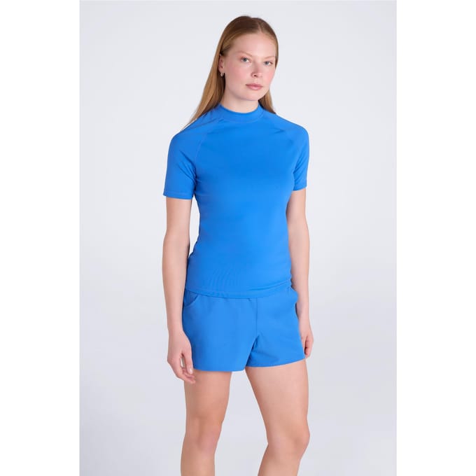 Mountain Warehouse Dames/Dames UV-beschermende Rash Guard (Helder Blauw)