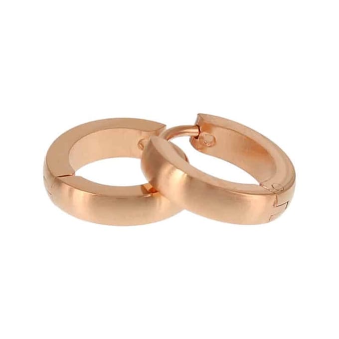 Kalli Oorringen Edelstaal Mat Rosé Goud 1846 (12mm)