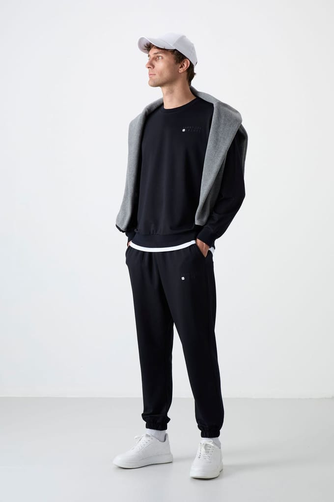 Heren Oversized Sweatshirt en Broeken Set