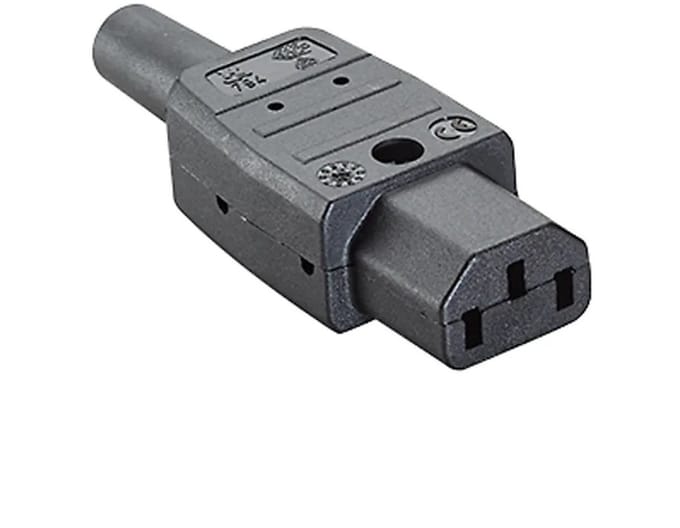 Bachmann Appliance plug c13 10a/250v Zwart