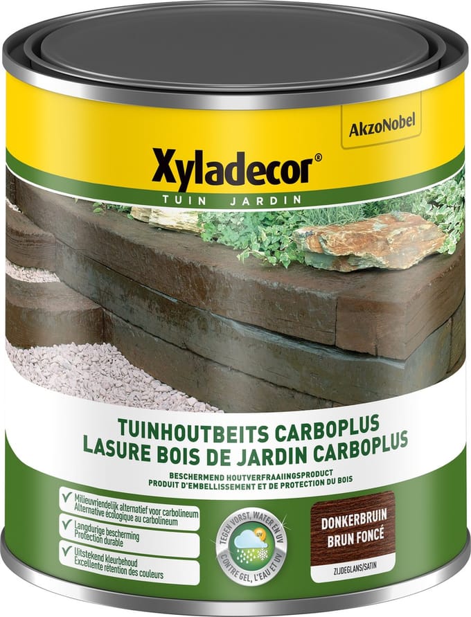 Xyladecor - Tuinhoutbeits Carboplus - Donkerbruin - 1 L