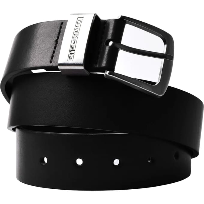Lambretta Met leer gevoerde riem (Zwart)