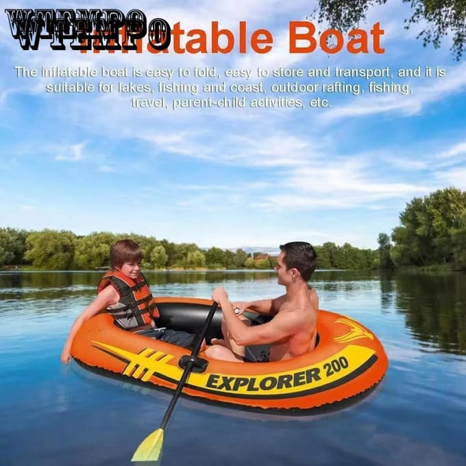 Adventure 2 Persoons Boot Opblaasbare Boot Kajak Hand Roei Rafting Boot 185*94*41cm oranje