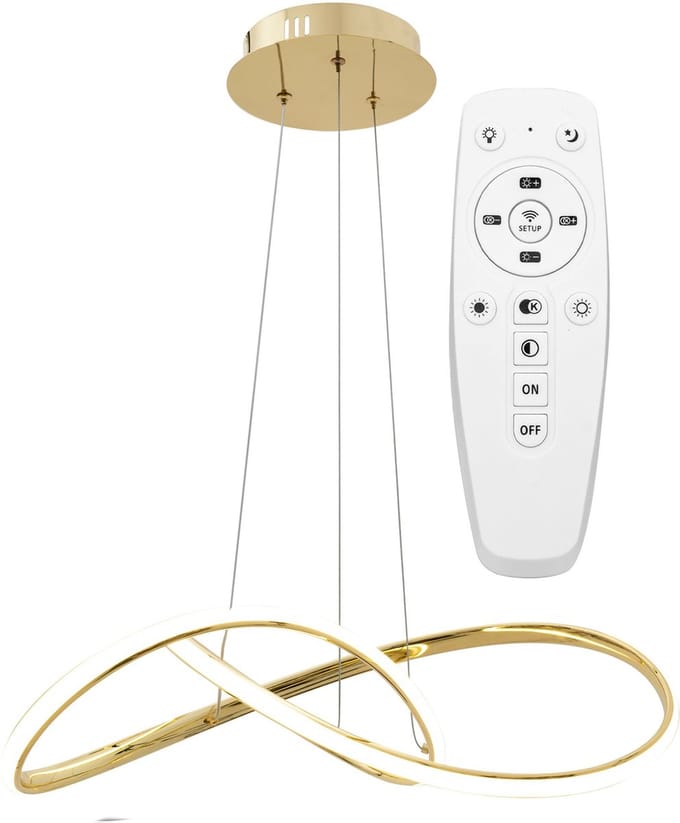 Toolight App394-Cp Hanglamp Goud 14,5X55X90Cm