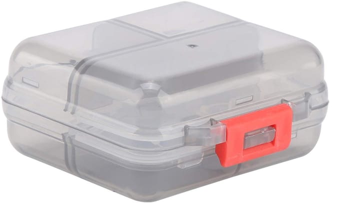 Dailygoody - Pillendoosje Pillenorganizer - Draagbaar en Compact - Grijs - 7 Compartimenten - Medische Tablet Organizer - Geschikt voor Weekendtrips