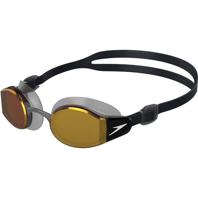 Speedo Heren Mariner Pro Spiegel Zwembril (Zwart/Oranje)