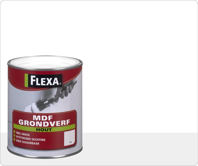Flexa Grondverf - Mdf En Hout - Wit - 250ml