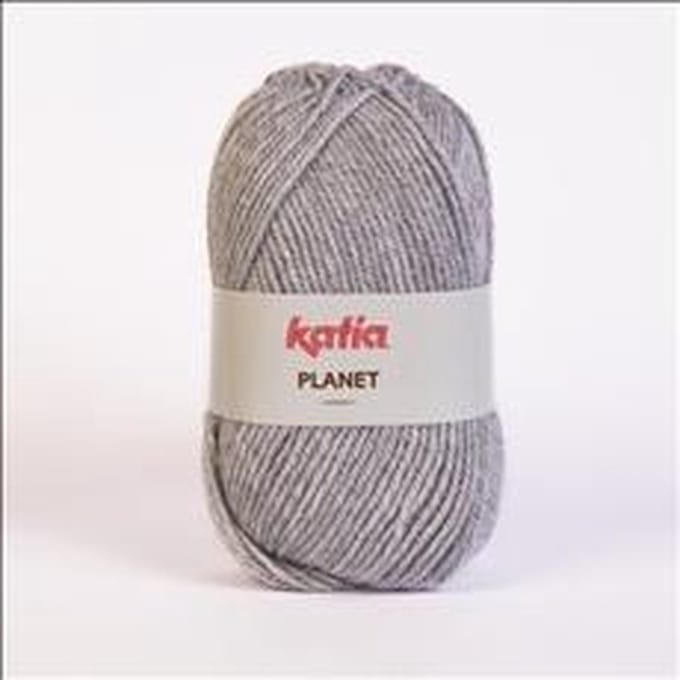 Katia Planet - 3975 lichtgrijs - Acryl Garen