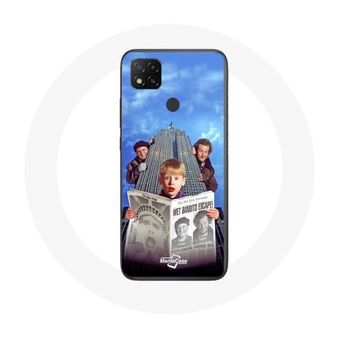 Xiaomi Redmi 9C Home Alone hoesje Mam, ik heb het vliegtuig weer gemist