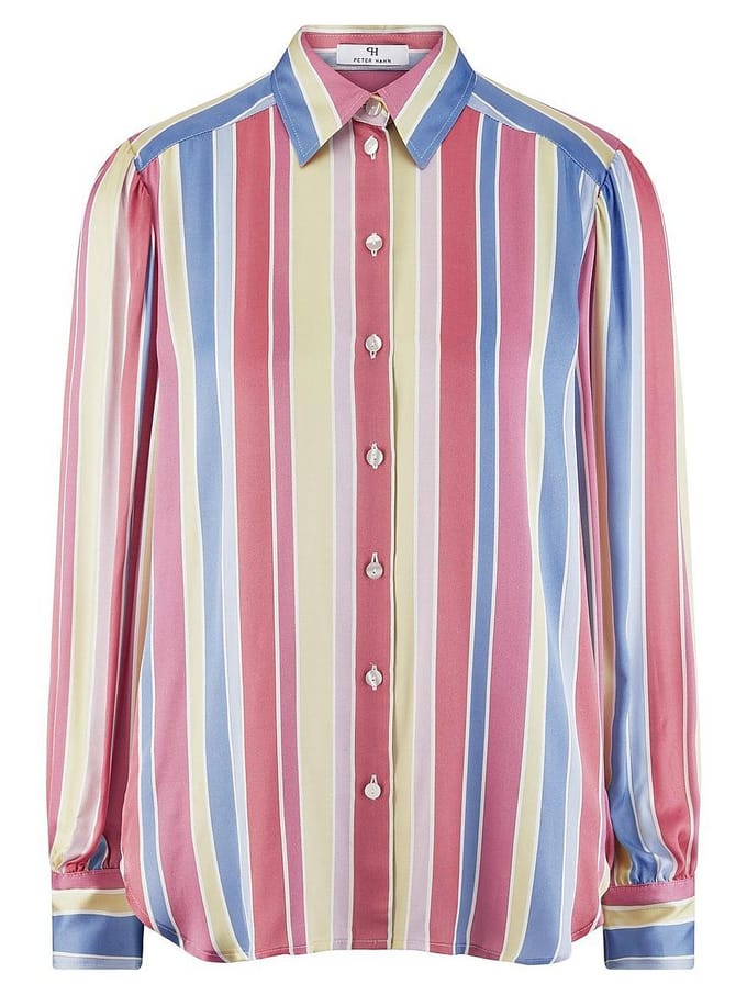 Blouse lange mouwen Van Peter Hahn multicolour