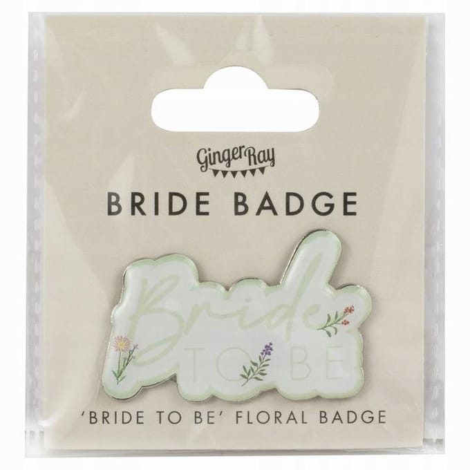 Ginger Ray - Speldje Bride to Be botanical