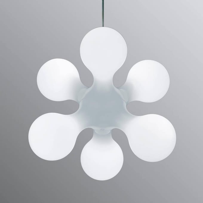 kdln hanglamp Atomium, wit, Ø 58 cm