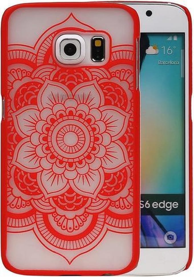 Samsung Galaxy S6 edge - Roma Hardcase Hoesje Rood