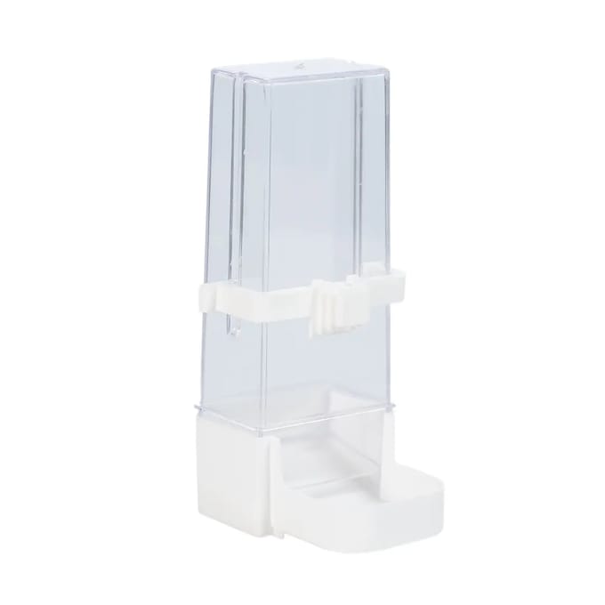 Duvoplus - Voerbak - Vogel - Eetpot Papegaai Lock Klein 9x9x6,5cm Transparant - 1st