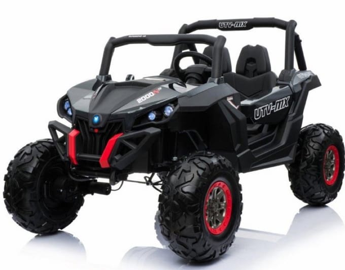 Beach Buggy 12V 2-Persoons Kinderauto Zwart