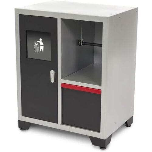 HBM Deluxe Afvalbak en Papierhouder Voor Werkplaatsinrichting