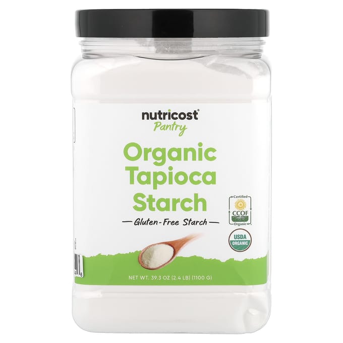 Nutricost, Voorraadkast, Biologisch Tapiocazetmeel, 1.100g (39,3 oz)