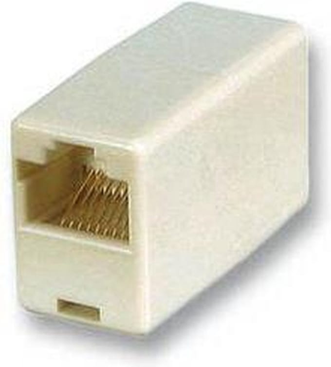 *** Netwerk-Koppelstuk - CAT5 - UTP - RJ45 - Female - van Heble® ***