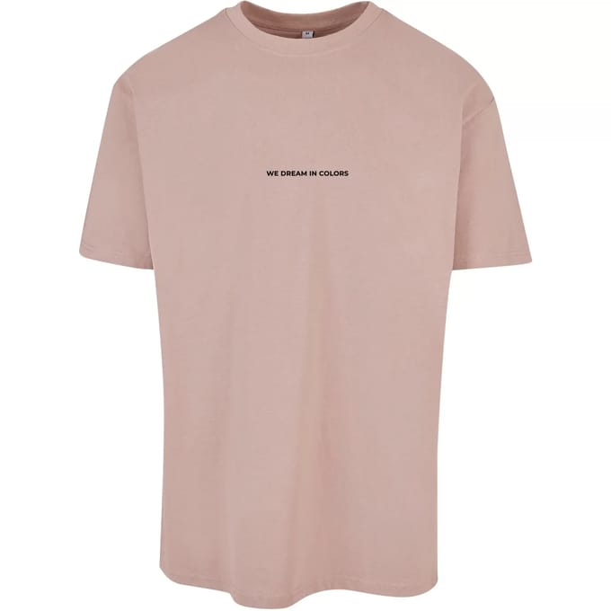 Mister Tee - We Dream in Colors Oversize Heren Tshirt - XXL - Roze