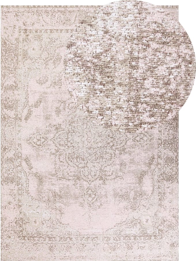 MATARIM - Vloerkleed - Roze - 200 x 300 cm - Katoen