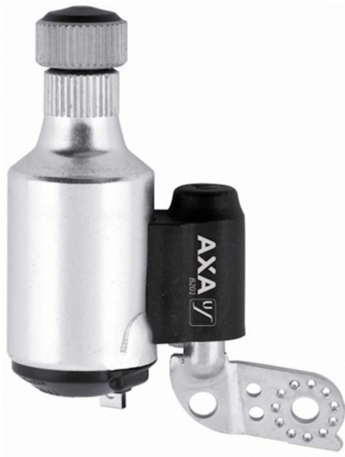 DYNAMO AXA 8201 ALU STALEN LOOPWIEL DUBBELE AANSLUITING LINKS