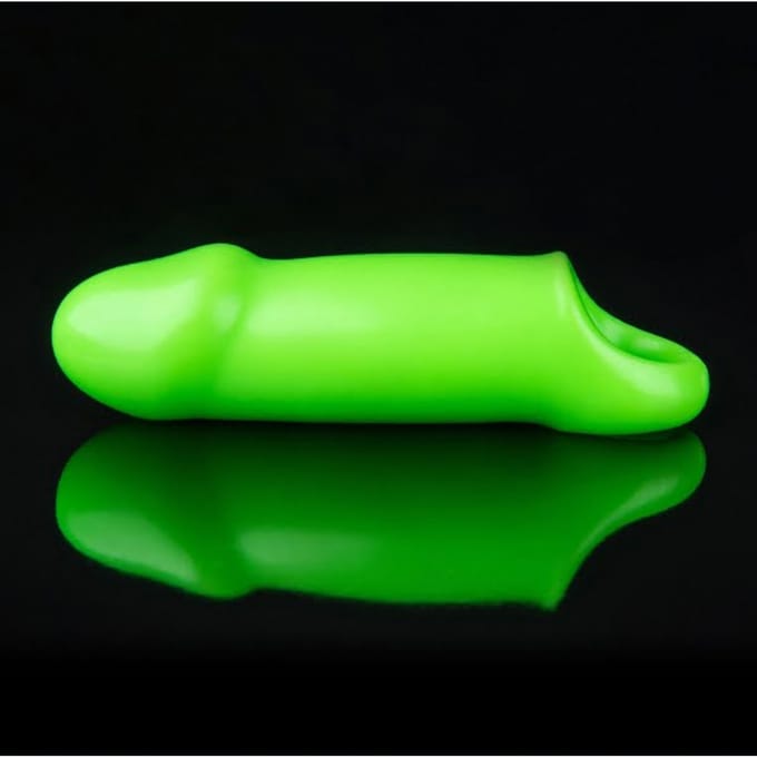 Glow in the Dark Dikke penis sleeve - Glad model