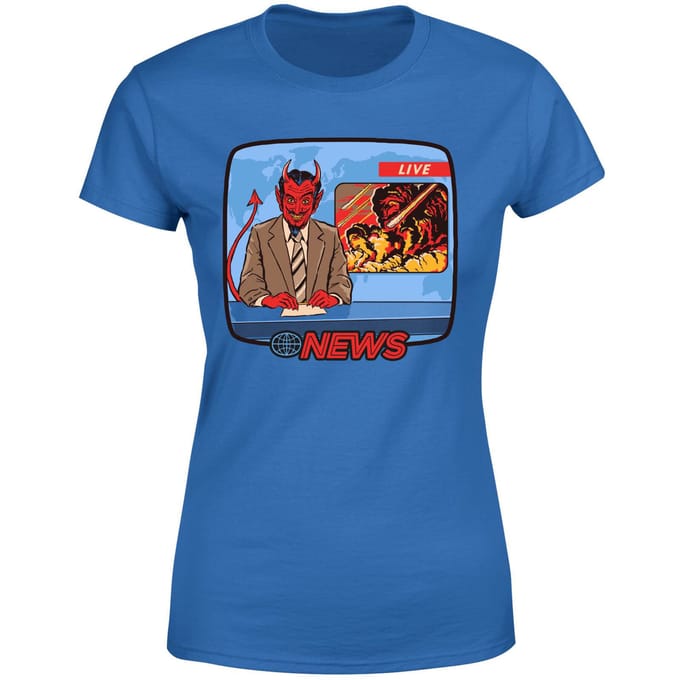 Breaking News Women's T-Shirt - Blue - M - Blue