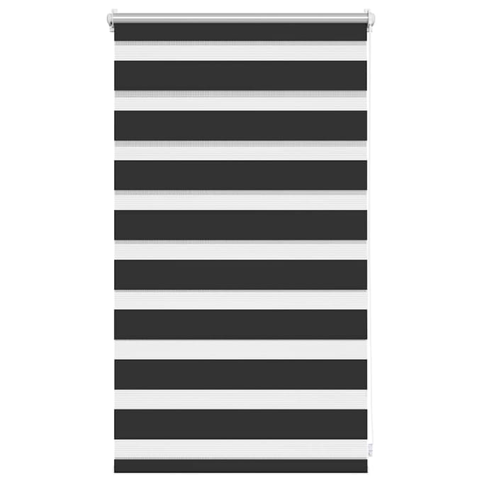 vidaXL - Zebra - rolgordijn - 50,9x100 - cm - stofbreedte - 46,7 - cm - zwart