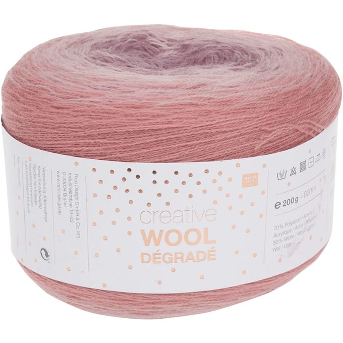 Rico Creative Wool Dégradé - Mauve/Roze
