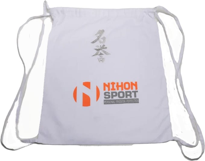 Rugzak Nihon Meiyo | Wit met zilverkleurige opdruk
