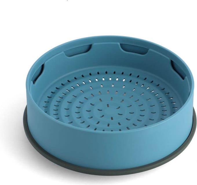 GreenPan Steamy 24cm - Siliconen - Stoommandje - Blauw