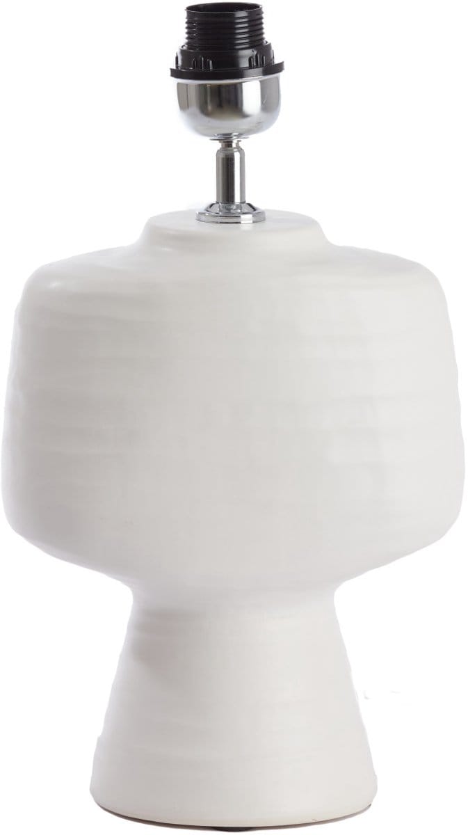 Light & Living Tafellamp Gandoro Keramiek, 39cm (excl. kap) - Wit