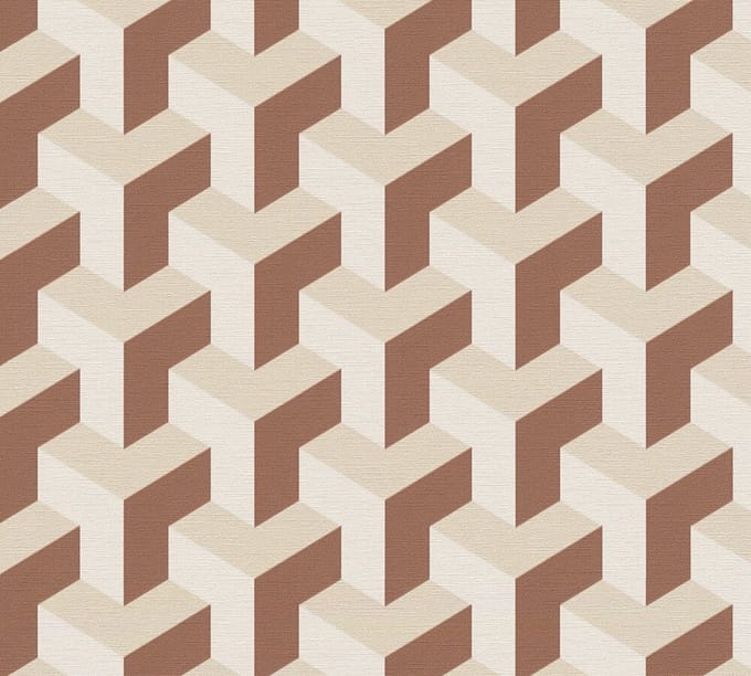 RETRO BEHANG | Geografisch - Créme Rood Goud - Living Walls Daniel Hechter 7
