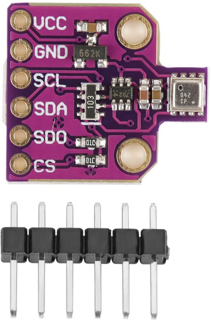 BME680 Sensor voor Temperatuur, Vochtigheid en Luchtdruk - Ontwikkelingsbord