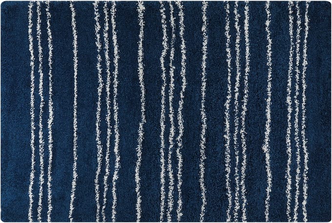 TASHIR - Shaggy tapijt - Blauw - 200 x 300 cm - Polypropyleen