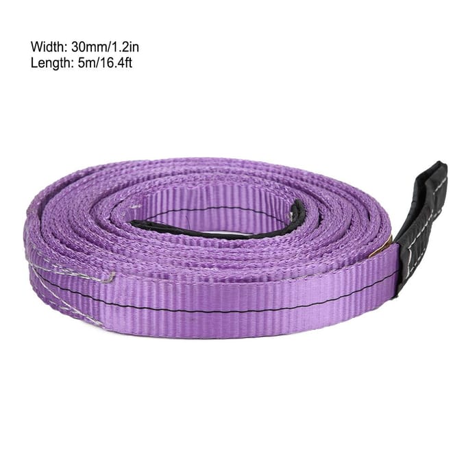 5mx30mm Polyester Hijsband Industriële Kraan Hijsen Webbing Paars