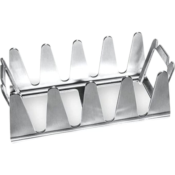 Support à brochettes en acier inoxydable pour barbecue white