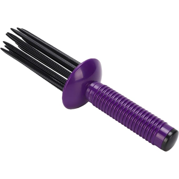 Krulborstel met Antislip Grip H    Styling Krul Volumizing Styling Tool voor Alle H  Type Paars black