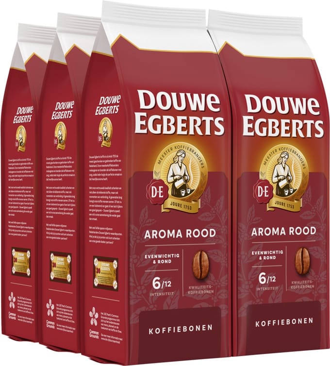 Douwe Egberts Aroma Rood Koffiebonen - 6 x 500 gram