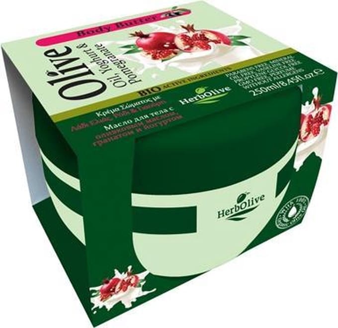 HerbOlive Body Boter *Olijfolie, Granaatappel & Yoghurt 250ml