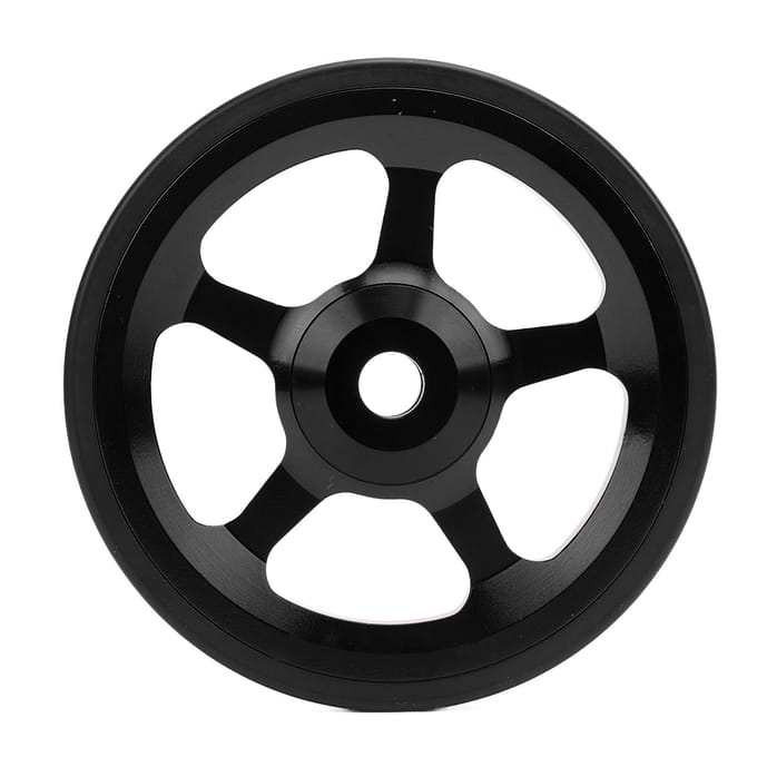 Vélo Pliant Roue Facile Fonctionnement Plus Doux Déplacement Facile Fixation Sécurisée Alliage d'Aluminium Roue Facile Noir noir