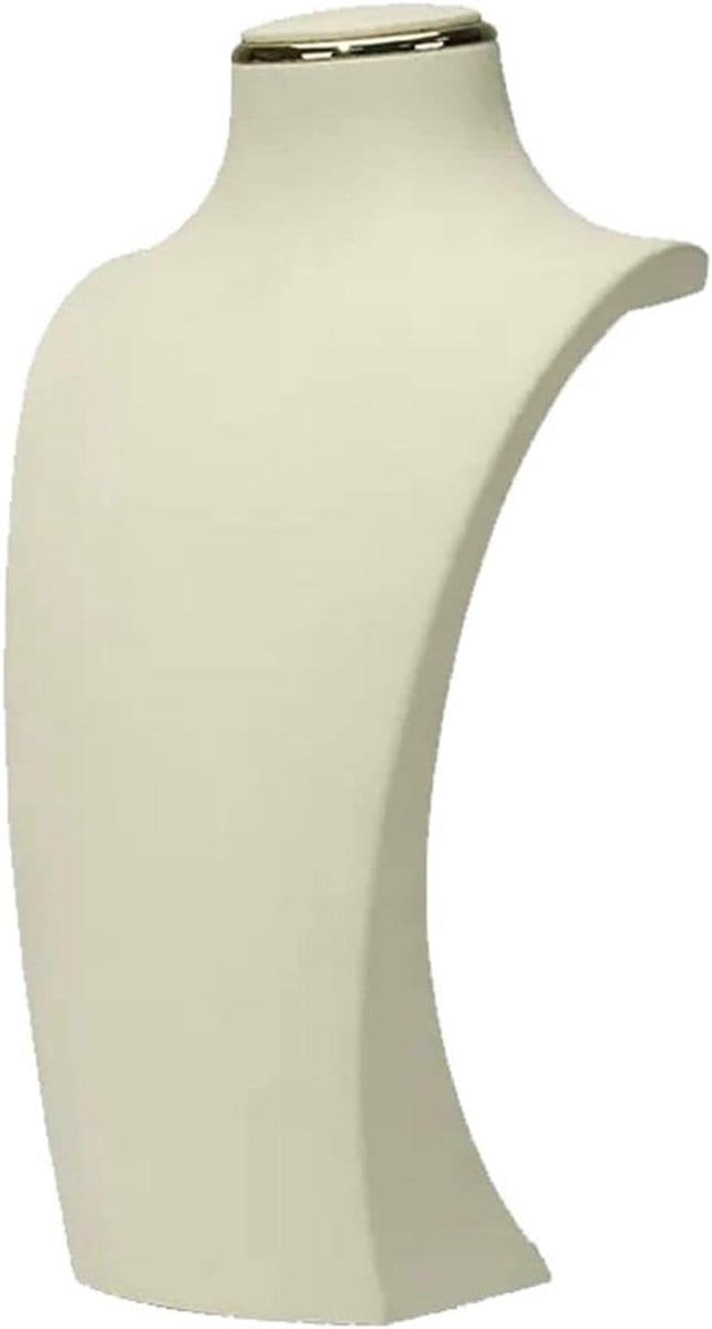 Sieraden displaystandaard - Ketting houder - Sieraden tonen - Elegante buste vorm - Klein formaat - Wit