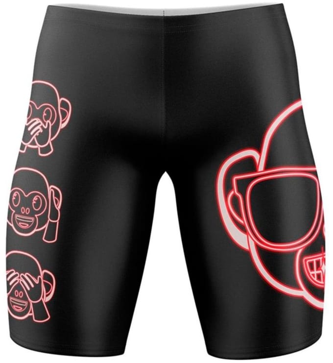 Otso Emoji Monkey Neon Jammer Zwart S Man