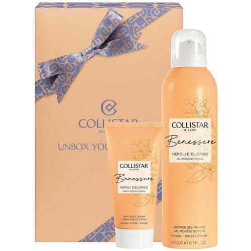 Collistar Wellness Geschenkset: Neroli & Strobloem Gel Mousse 200 ml + Zachte Lichaamscrème 50 ml - Gel